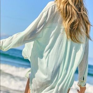Lightweight button down tunic